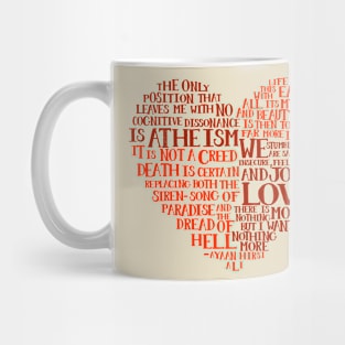 Ayaan Hirsi Ali quote-heart by Tai's Tees Mug